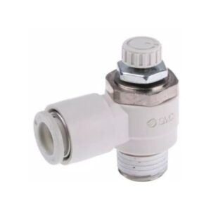 SMC AS2201F-01-08 Speed Controller 8mm x R1/8" Elbow Type